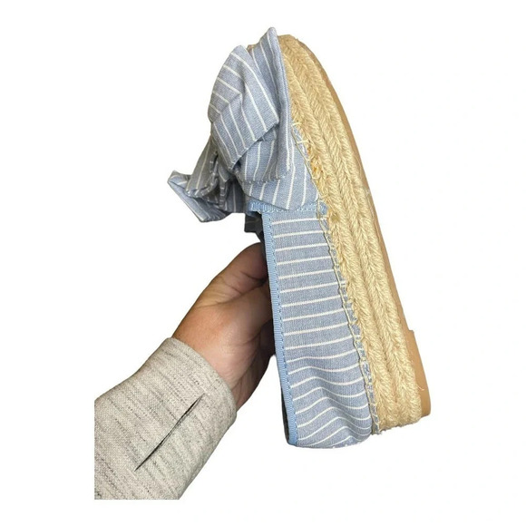 Sam Edelman Women's Ciara Bow Espadrille Size 8.5 Platform Striped Bow NWOB - Picture 5 of 8